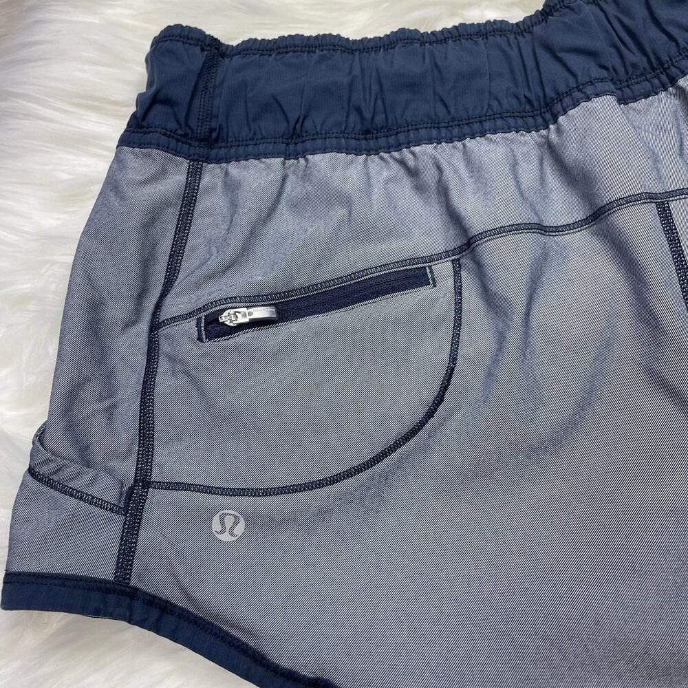 🔥Lululemon Athletic Work It Out Shorts Inkwell Navy Blue Women’s 8 - Picture 8 of 16